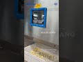 Inside potato and frozen meat dicing process.