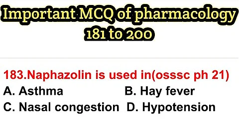 Important MCQ of pharmacology#pharmacistexampreparation#gpat#niper#di#mppeb#hssc#osssc#esic#rrb#dmer