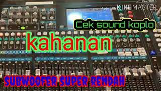 Cek sound instrumen-kahanan bass glerr