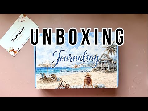 Unboxing my first order from Journalsay.com | Stationery Haul | Happy Mail Giveaway