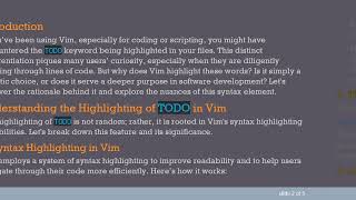Why is TODO Always Highlighted in Vim? Unpacking the Mystery!