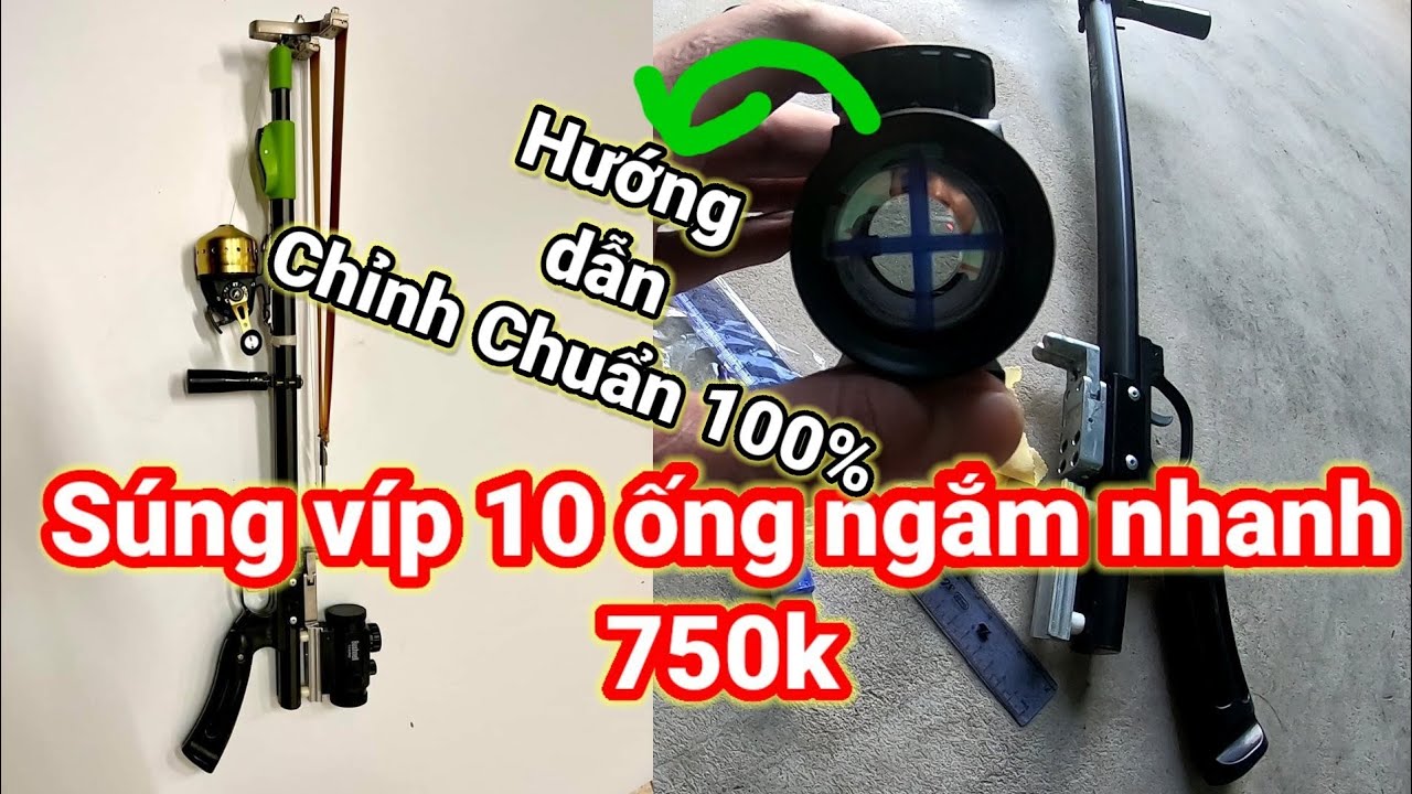 Vip 10 Súng ná cao su cải tiến víp 10 bắn chim bắn cá - YouTube