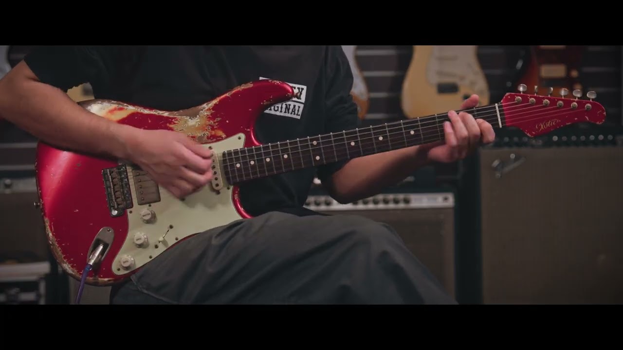 Xotic XSC-2 / Candy Apple Red Heavy Aged - YouTube