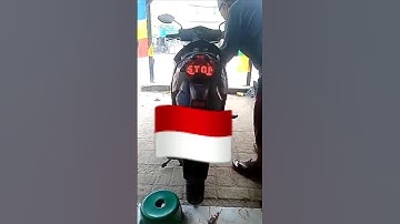 Stoplamp beat deluxe custom running text #shorts #stoplamp #beatmodifikasi