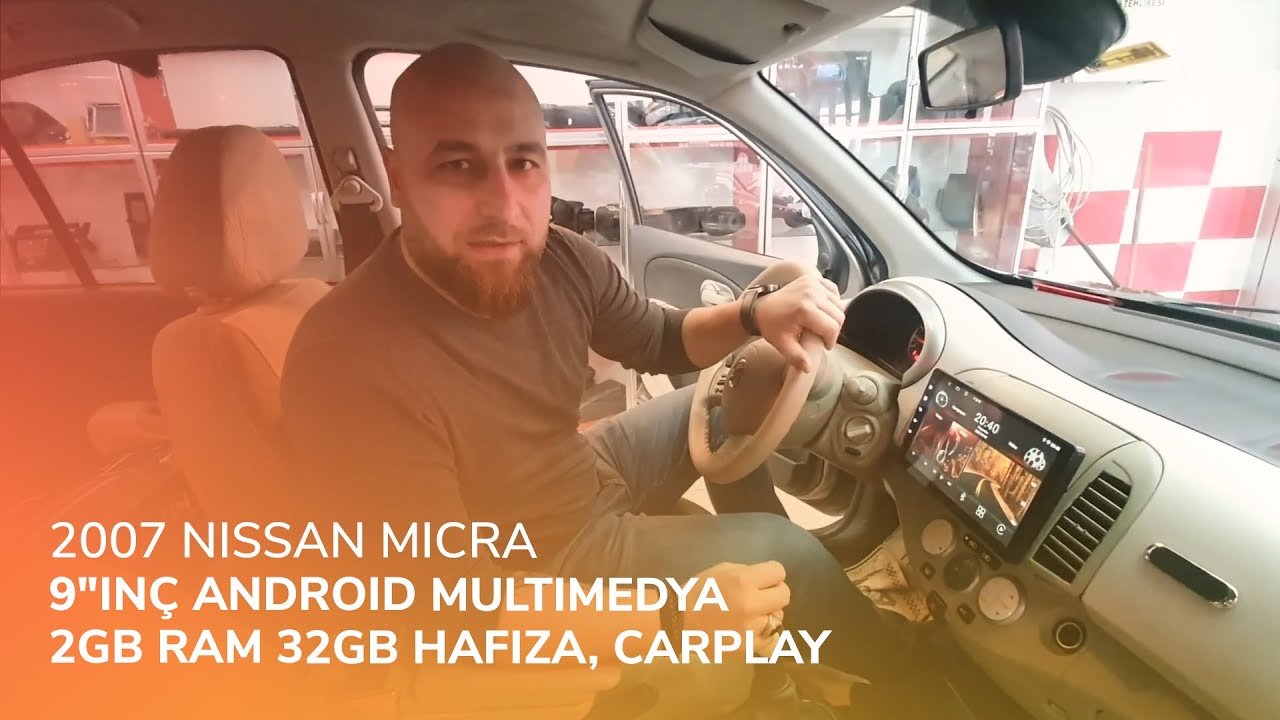 2007 Nissan Micra // 9"inç Android Multimedya 2GB Ram 32GB Hafıza, CarPlay