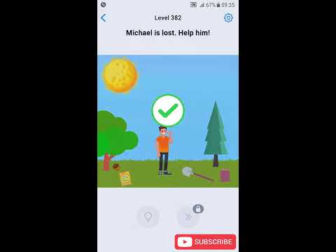 Easy Game - Brain Test - Level 382 Michael Is Lost Help Him Walkthrough