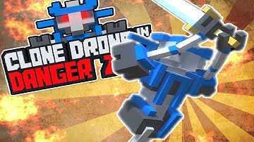 Clone Drone in the Danger Zone Gameplay | FLAMING BOW CHALLENGE | Part 2