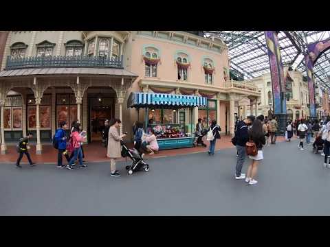 4K/60fps ディズニーランドの入口から端までの散歩 / Disneyland - From the entrance to the end