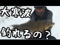 氷った野池でバスは釣れるのか検証！【バス釣り】