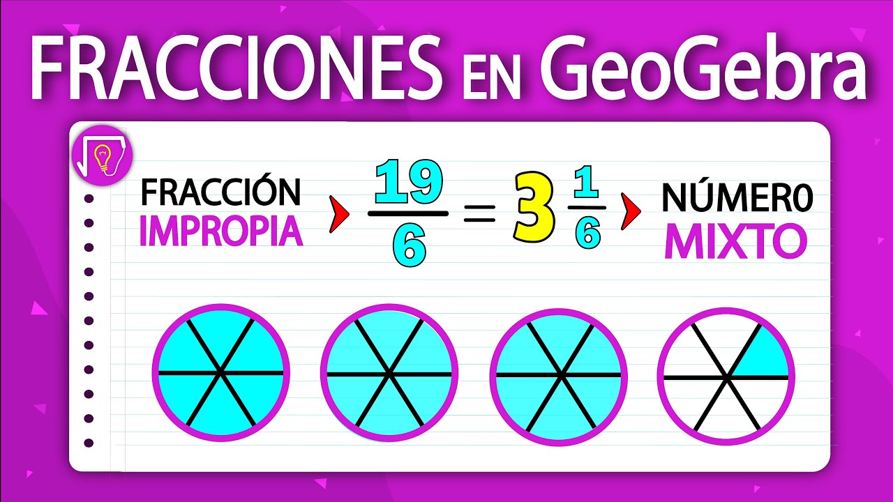 FRACCIONES en GeoGebra 🚀 | 4- ¿CÓMO representar FRACCIONES IMPROPIAS? 🎁