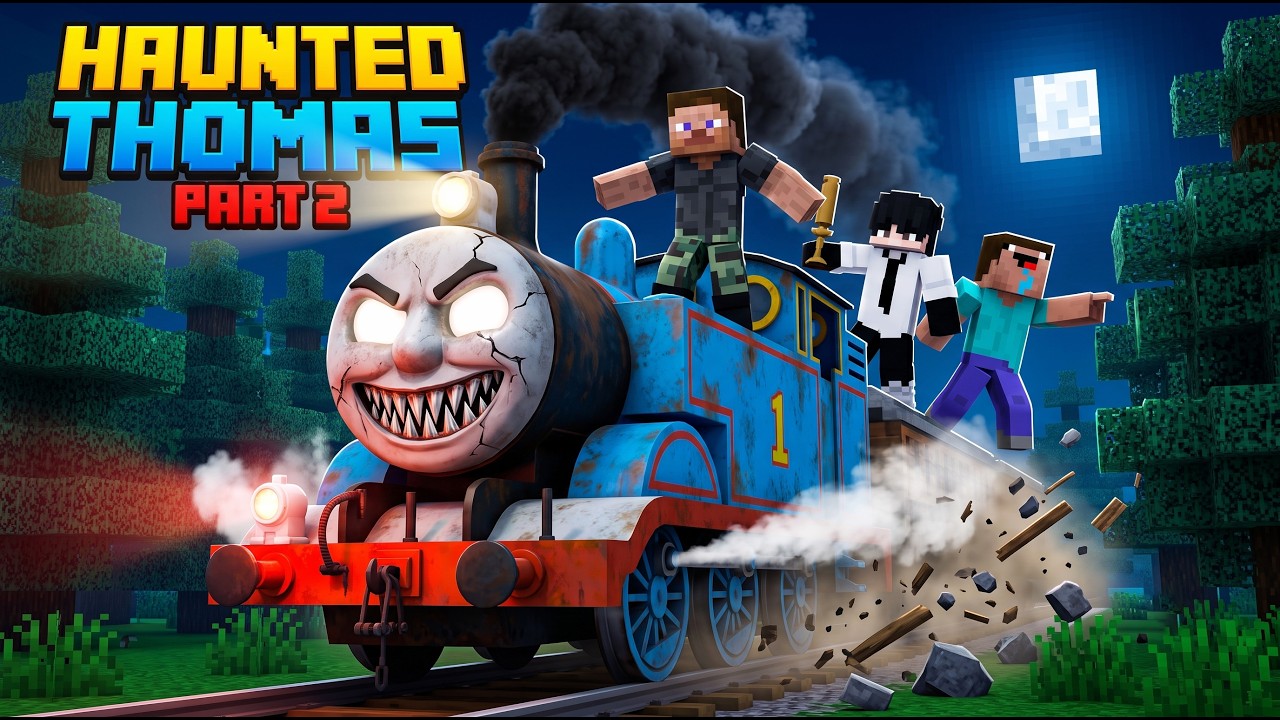 DEFEATING CURSED THOMAS TRAIN 😱 (Part-2) in Minecraft