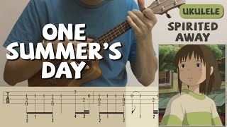 one summer's day / spirited away (ukulele) [tab]