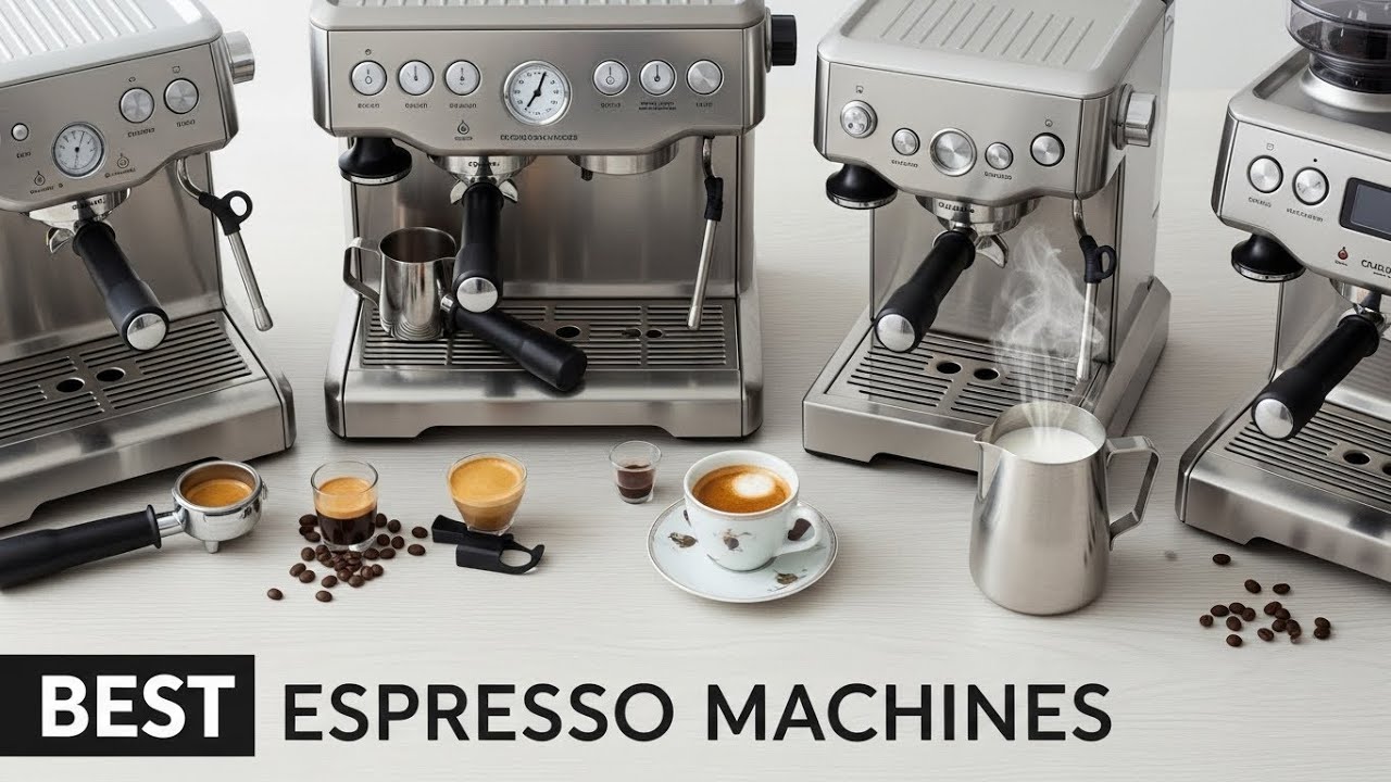 ✅ TOP 5 Best Espresso Machines That Make Barista-Level Coffee at Home