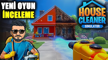 TEMİZLİKÇİ OLDUM!!! YENİ SİMÜLASYON OYUNU ÇIKTI | House Cleaner Simulator  İNCELEME - OYNANIŞ