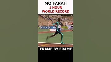 Mo Farah breaking the 1 HOUR WORLD RECORD