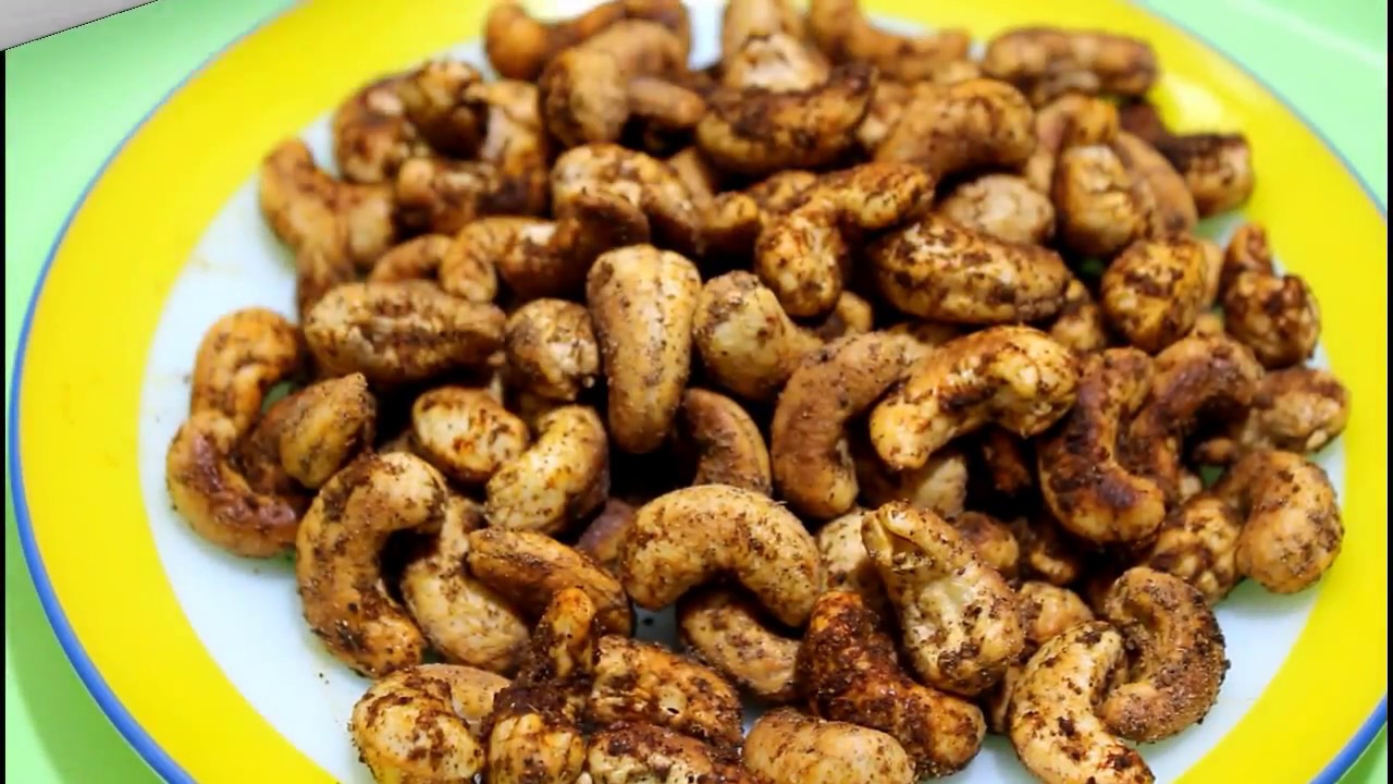 Masala cashew nuts Roasted cashew nuts recipe YouTube