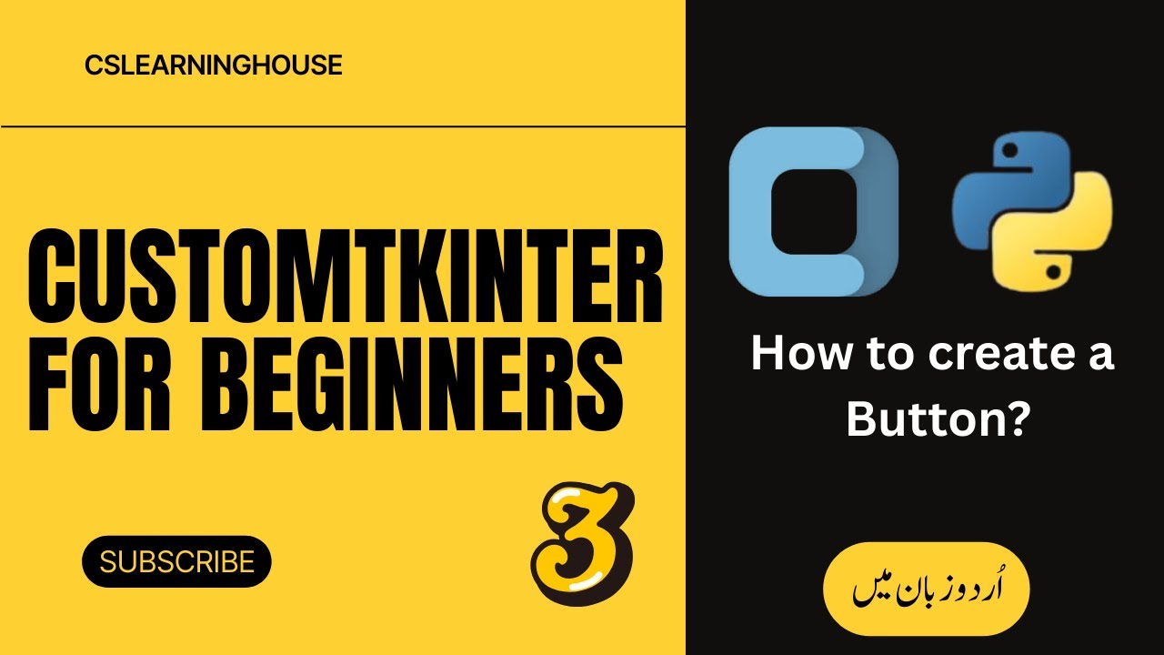 CustomTkinter Tutorial for Beginners | Create Modern Buttons in Python GUI (Tutorial No - 03)