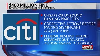 Citibank fined $400 million