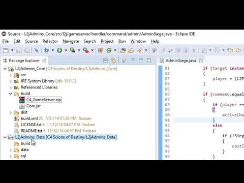 L2jAdmins C4  - Construir y compilar datapack