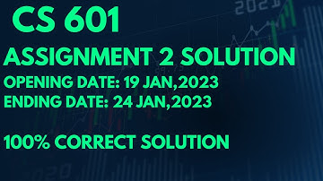 CS 601 -ASSIGNMENT 2 -SOLUTION FALL 2023