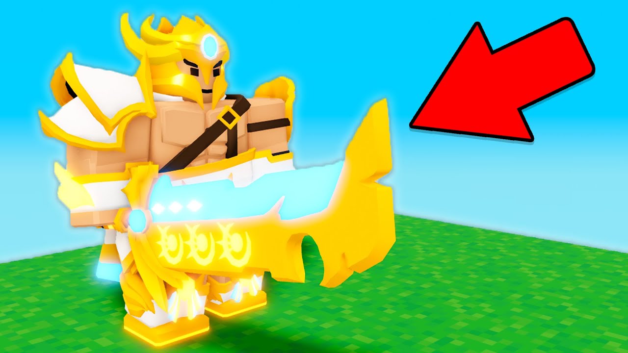 I Used the GOD BARBARIAN with GOLDEN RAGEBLADE.. (Roblox BedWars)