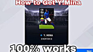 HOW TO GET YERRY MINA IN EVERTON B CLUB SELECTION PES2020 MOBILE - 100% works screenshot 3
