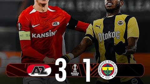 Fenerbahçe - Az Alkmaar 1-3 | MAÇ ÖZETİ | UEFA Avrupa Ligi 2024/26