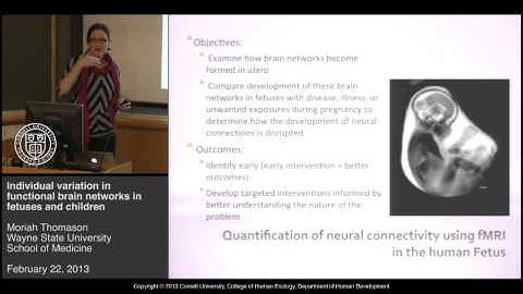 Moriah Thomason - Individual variation in functional brain networks in fetuses and children