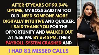 Fired At 458 PM For Being Too Old — By 645 PM The Entire Payroll System Was Down