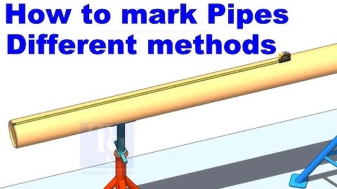 3 Methods, how to mark the pipe fast easy tutorial  piping tips and tricks