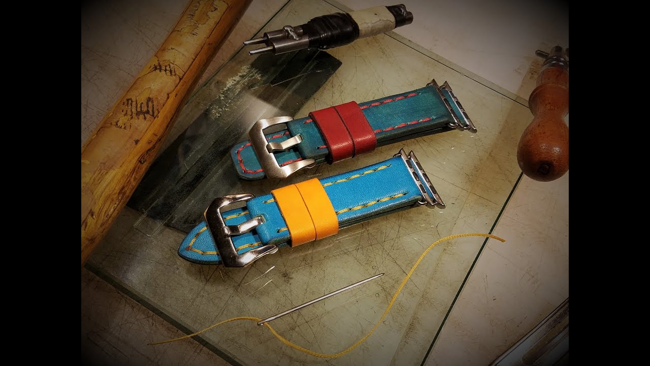 Replaced Video ! - Story Of A Colorful Rustic Watch Strap - pt.1of 2 - handmade thyConstantine