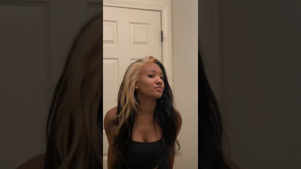 Blonde Skunk Stripe Wig Install 