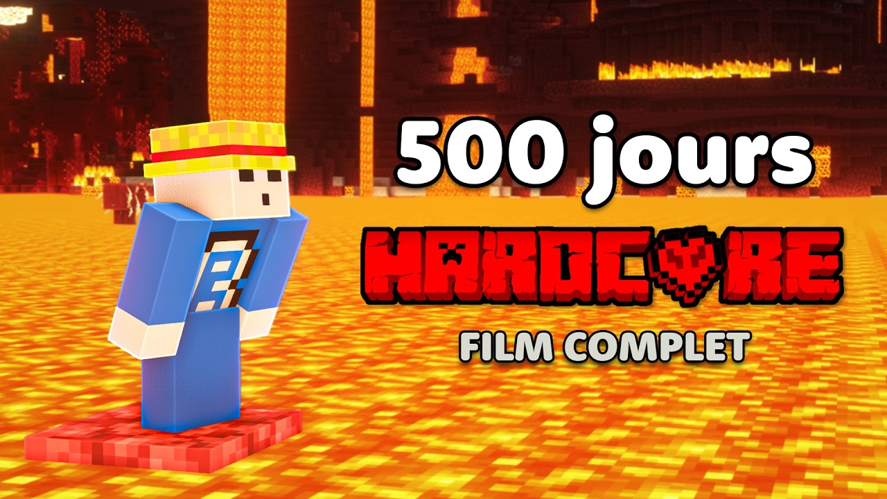SURVIVRE 500 JOURS UNIQUEMENT DANS LE NETHER (Film Complet)