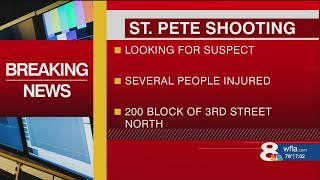 8 injured in St. Pete shooting; shooters on the run, police say