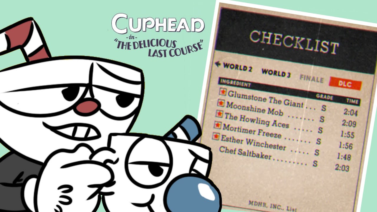 How to Perfect S grade All Cuphead DLC (The delicious last course