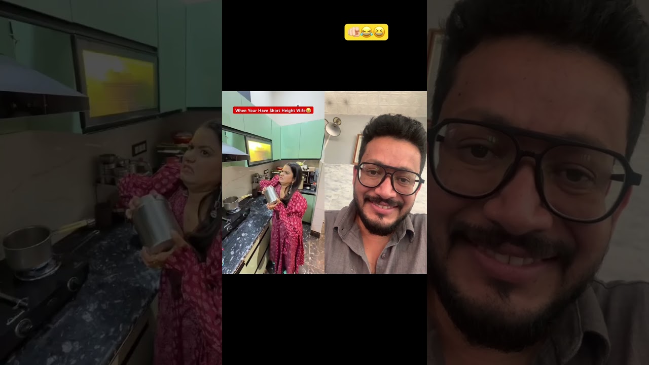 When Your Have Short Height Wife 😂😆 