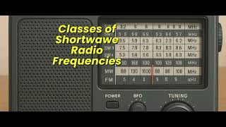 Classes of  common Shortwawe Radio Frequencies