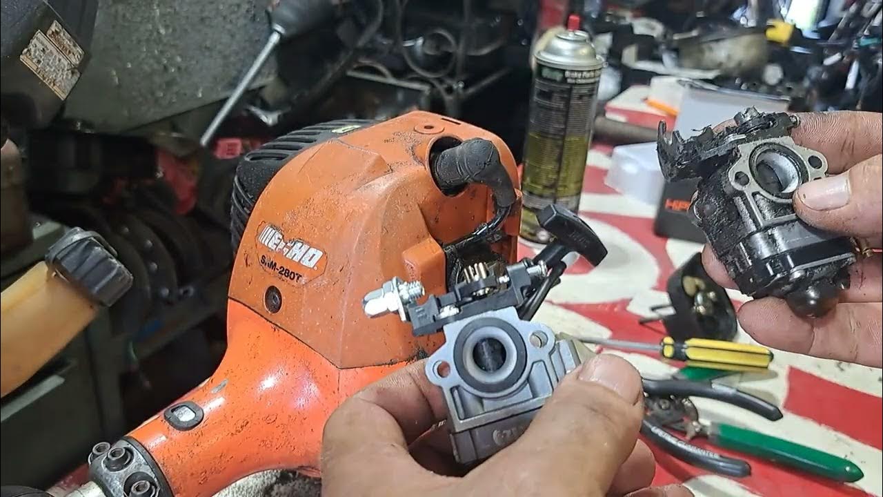echo srm280t trimmer carburetor fuel line kit install HIPA YouTube