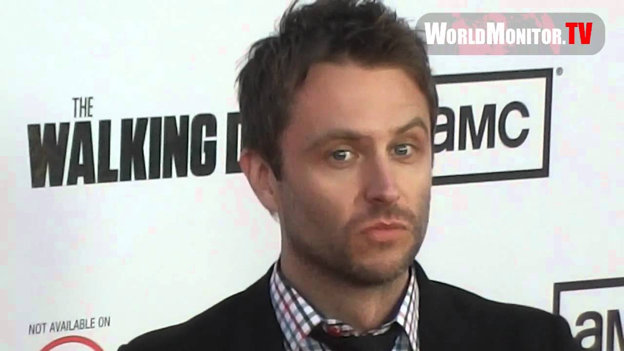 Chloe Dykstra and Chris Hardwick arrive at The Walking Dead Season 3 premiere