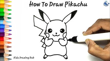 Learn to Draw Pikachu Step by Step | Easy Pikachu Drawing Tutorial for Kids