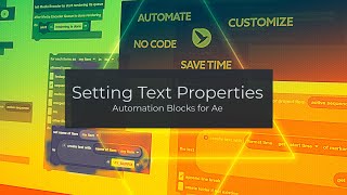 Setting Text Attributes and Font in Automation Blocks for Ae