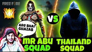 Nonstop gaming tour, MR ABU Squad Vs Thailand intense match, free fire