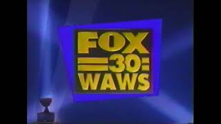 WAWS-TV (Now WFOX-TV) Fox 30 Anchor Spot & silent station ID (1998)