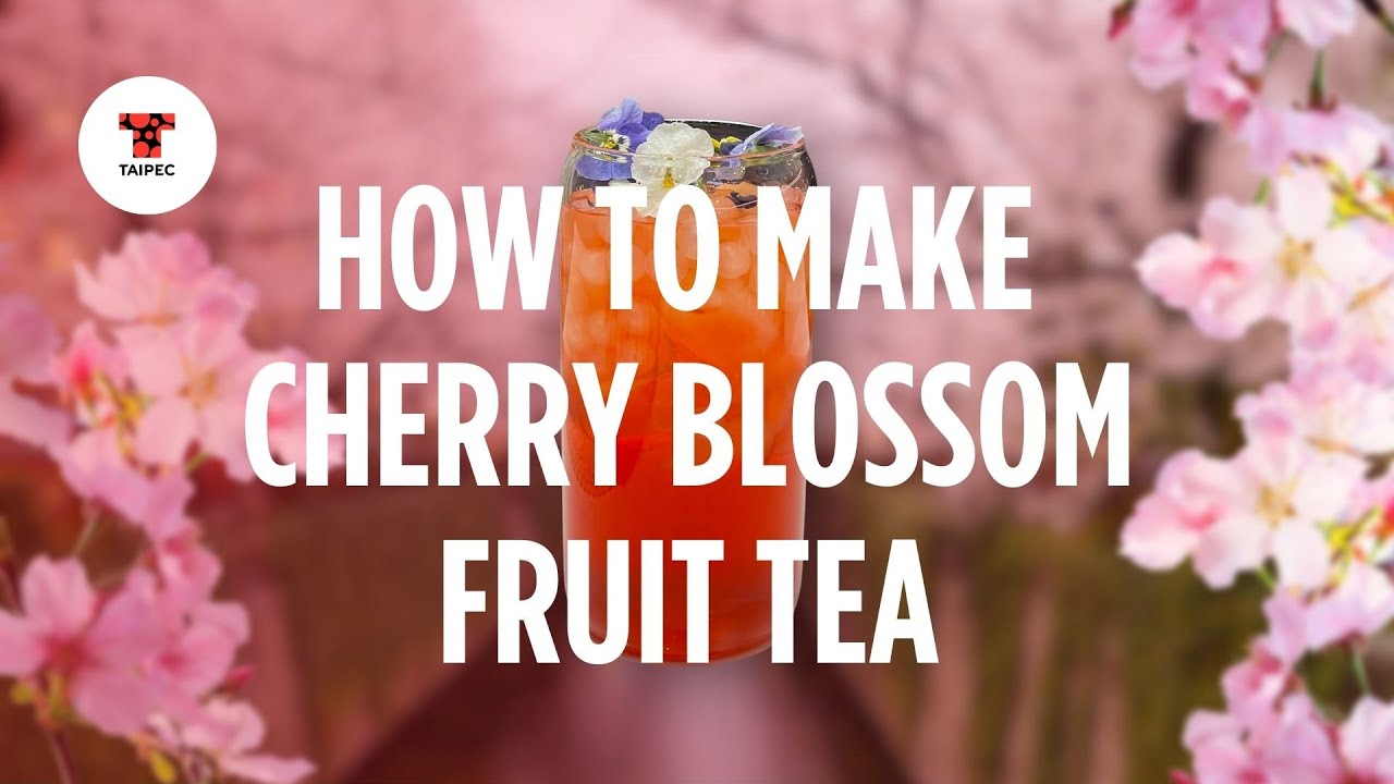 Bubble Tea Recipe - Cherry Blossom-Inspired Bubble Tea - YouTube