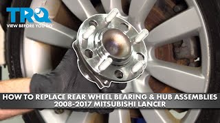 How to Replace Rear Wheel Bearing & Hub Assemblies 2008-2017 Mitsubishi Lancer screenshot 3