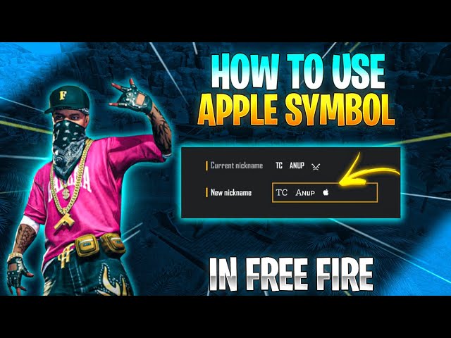 How to Use the Apple Iphone Logo on the Nickname Game Free Fire (FF)