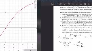 [AP Calc BC] 2025 FRQ #1 Full Solution | Free Response Breakdown