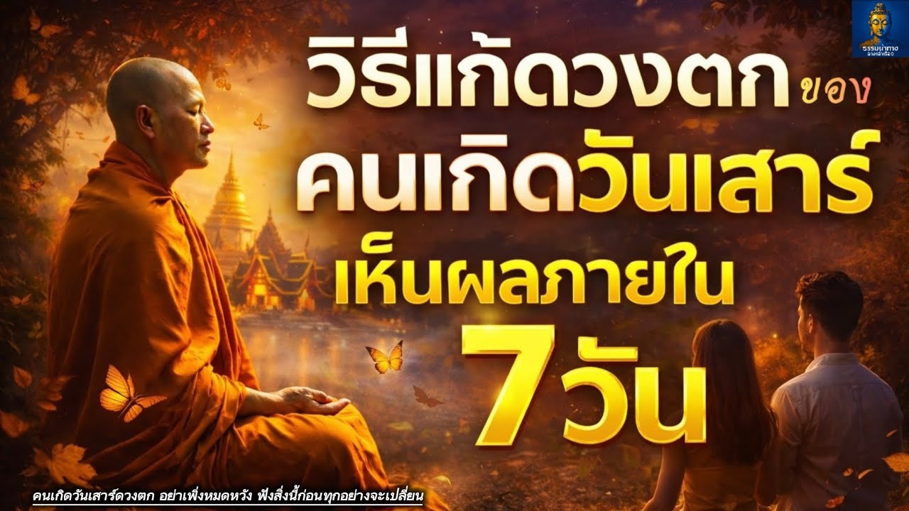 วิธีแก้ดวงตกของคนเกิดวันเสาร์ เห็นผลภายใน 7 วัน | ธรรมนำทาง ลางเล่าเรื่อง