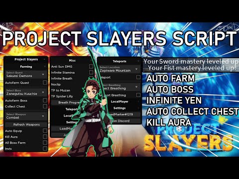 PROJECT SLAYERS Script AUTO FARM | AUTO QUEST | INVISIBLE | INFINITE
