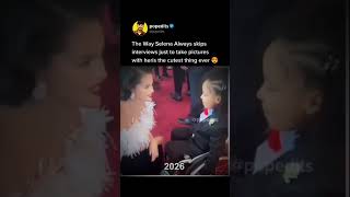 The way Selena Gomez always Skip interview just to take pictures with her little cute fan 🥰😍